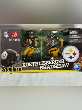 Ben Roethlisberger & Terry Bradshaw Pittsburgh Steelers NFL 2-Pack McFarlane Set